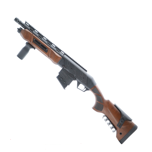 Canuck Recon 3 12ga Pump Action Shotgun - Black/Walnut - 12" Barrel