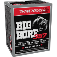 Winchester Big Bore 357Mag 158gr SJHP Ammunition 