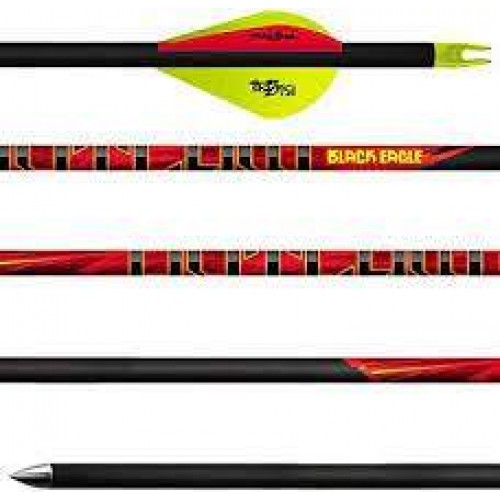 Black Eagle Outlaw Fletched Arrows 400 - 1/2 Dozen