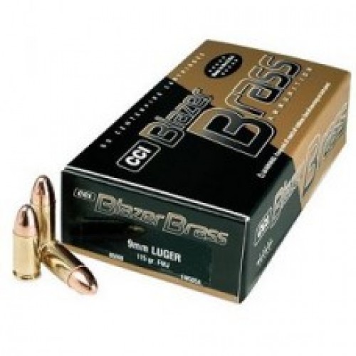 CCI Blazer Brass 9mm Luger 115gr FMJ *500Rounds*