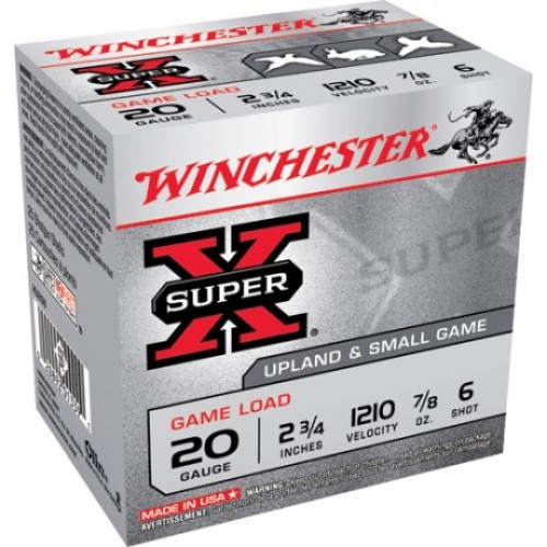 Winchester Super-X 20Ga 2 3/4 #6 Ammunition