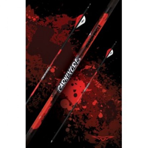 Black Eagle Carnivore Fletched Arrows .001" 350 - 6 Pack