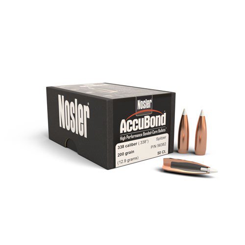 Nosler AccuBond Bullets - 338cal. 200gr. - 50/Box