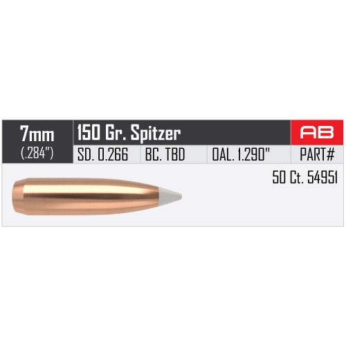 Nosler AccuBond Bullets - 7mm 150gr.