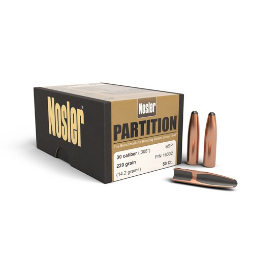 Nosler Partition Hunting Bullets - 270cal. 130gr. - 50/Box