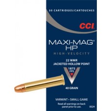 CCI Maxi-Mag .22 WMR HP Ammunition