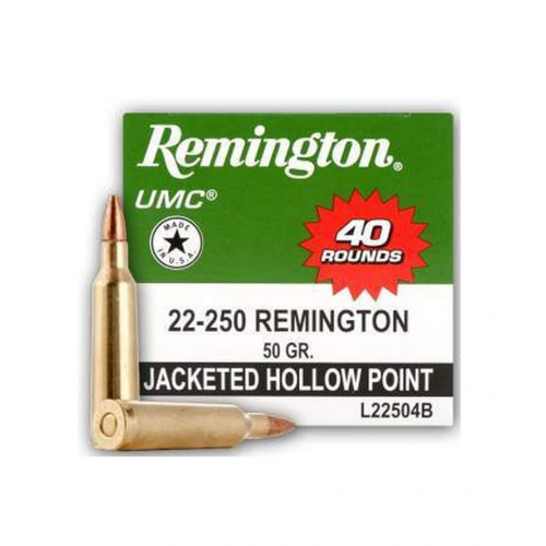 Remington UMC 22-250 50gr JHP - 40RD Value Pack