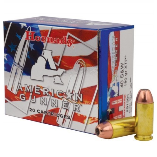Hornady American Gunner 40 S&W 180gr XTP Ammunition