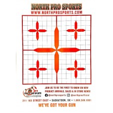 North Pro Sports Rifle Targets - 10 Pack