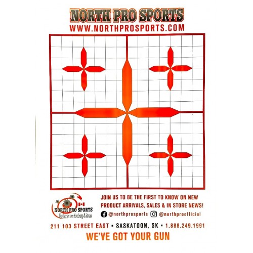 North Pro Sports Rifle Targets - 10 Pack