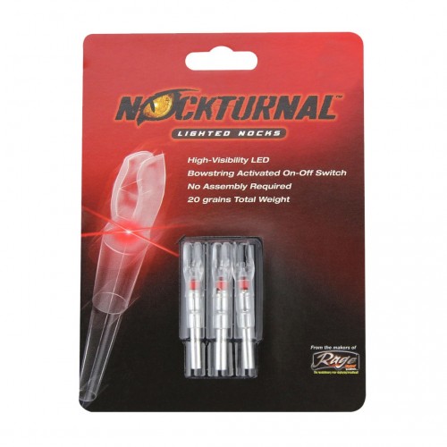 Nockturnal G Red Lighted Nock - 3 Pack
