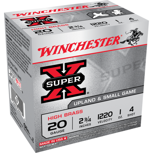 Winchester Super-X 20ga Upland & Small Game 2 3/4" #4 Ammunition 
