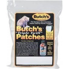 Butch's Triple Twill Square 7mm-35Cal Rifle Patches - Bag of 750