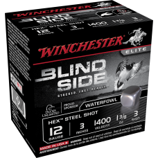 Winchester Blind Side Hex Steel Shot 12ga 3" #3 - 250RD CASE