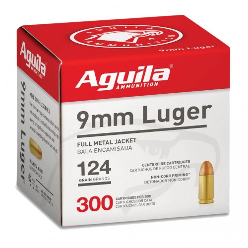 Aguila 9mm FMJ 124gr *300RD* Bulk Pack