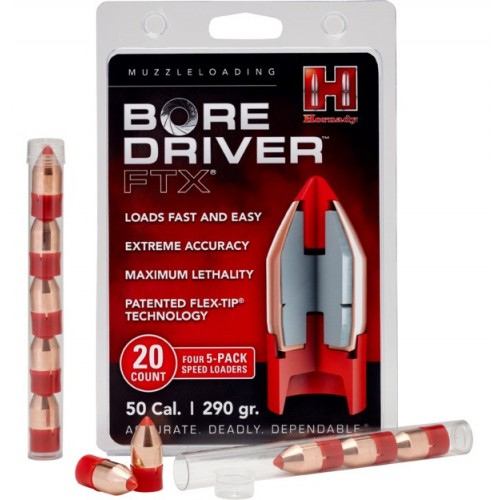 Hornady 50Cal Bore Driver FTX 290gr - 20/Box