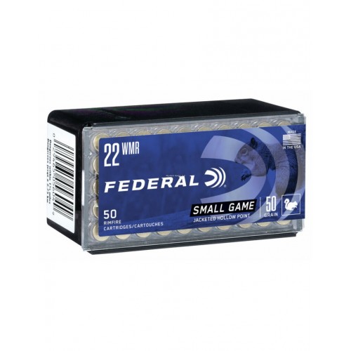 Federal 22Win Mag 50gr JHP Ammunition