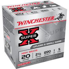 Winchester Super-X High Brass 20ga 2 3/4" #5 Ammunition