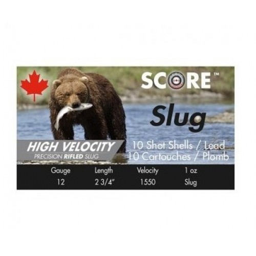 Score High Velocity Slug 12ga 2 3/4" 1oz - 25/Box