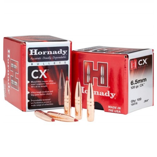 Hornady 6mm .243 80gr CX Bullets - 50/Box