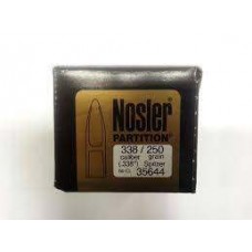 Used (Unopened) Nosler Partition .338Cal 250gr Spitzer Bullets - 50CT