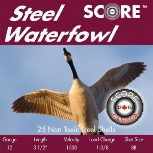 Score Waterfowl Steel 12ga 3 1/2" 1 3/8oz BB Ammunition - CASE