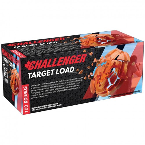 Challenger 12ga 2 3/4" Target Load #8 *100Rd Brick*