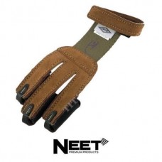 Neet 3-Finger Leather Traditional Archery Glove - Small