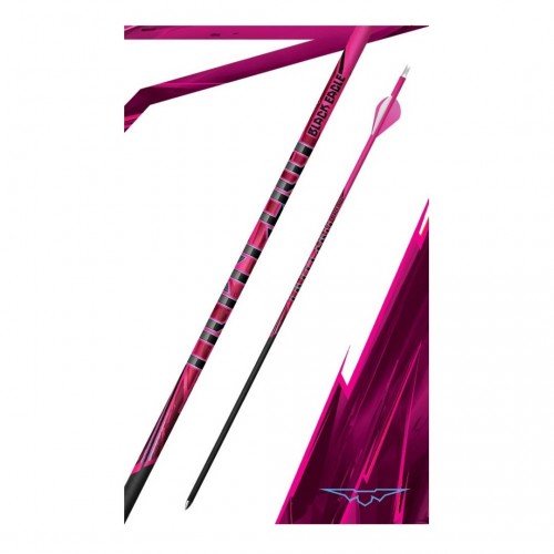 Black Eagle Outlaw Fletched Arrows Crested Pink 500 - 1/2 Dozen