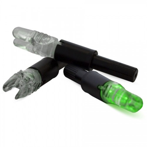 NAP Thunderglo Lighted Nocks 6PK - Green