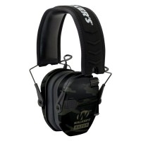 Walkers Razor Electronic Earmuffs - Black / Multicam Camo