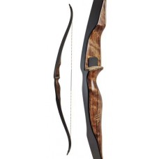 Bear Archery Grizzly 58" 40# RH Shedua Traditional Bow - Black Fiberglass