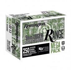 Remington Range 9mm Mega Pack 115gr FMJ Ammunition - 250RDS