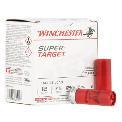 Winchester Super Target 12ga 2 3/4" #8 - CASE