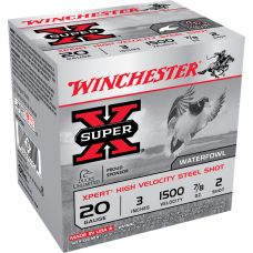 Winchester Super-X Steel 20ga 3" #2 - 250RD Case