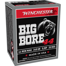 Winchester Big Bore 44RemMag 240gr Semi-Jacketed Hollow Point Ammunition