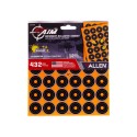 Allen EZ Aim Adhesive Splash Reactive Paper Shooting Targets - 12PK