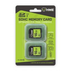 HME 16GB SD Card 2PK - Optimized for Trail Cameras