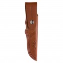 Browning Hunter Fixed Blade Hunting Knife w/Stitched Leather Belt Sheath