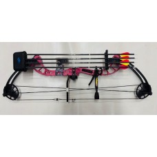 Used PSE Chaos 40# RH Compound Bow *Package* - Pink Camo