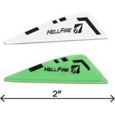 NAP Hellfire 3D Pro 2" Vanes Green/White - 36PK