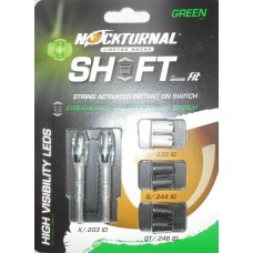 Nockturnal Shift Nock FIT Universal Green Lighted Nock - 2PK