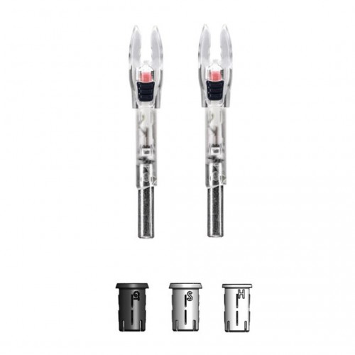 Nockturnal Shift Nock FIT Universal Red Lighted Nock - 2PK