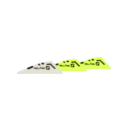 NAP Hellfire 3D Pro 2" Vanes Yellow/White - 36PK