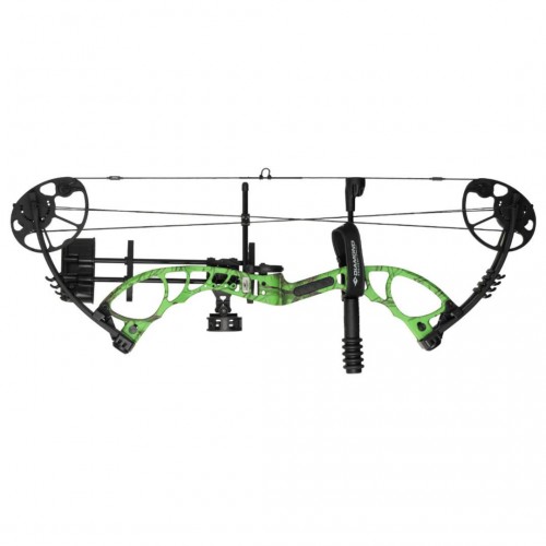 Diamond Edge XT RH 20#-70# Compound Bow Package - Green Country Roots