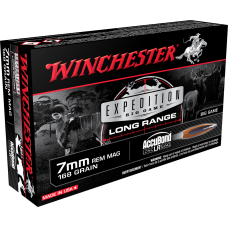 Winchester Expedition Big Game Long Range 7mmRemMag 168gr Nosler ABLR Ammunition