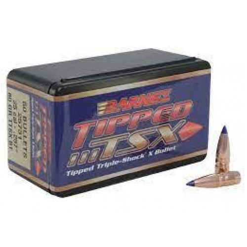 Barnes .257 Cal 80gr Tipped TSX Bullets